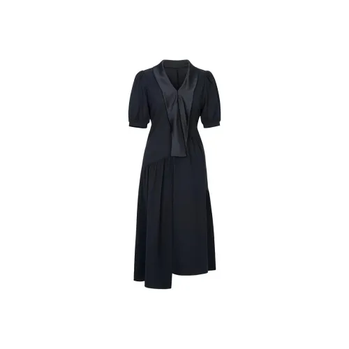 XG Black Женские Короткие Платья с Рукавами