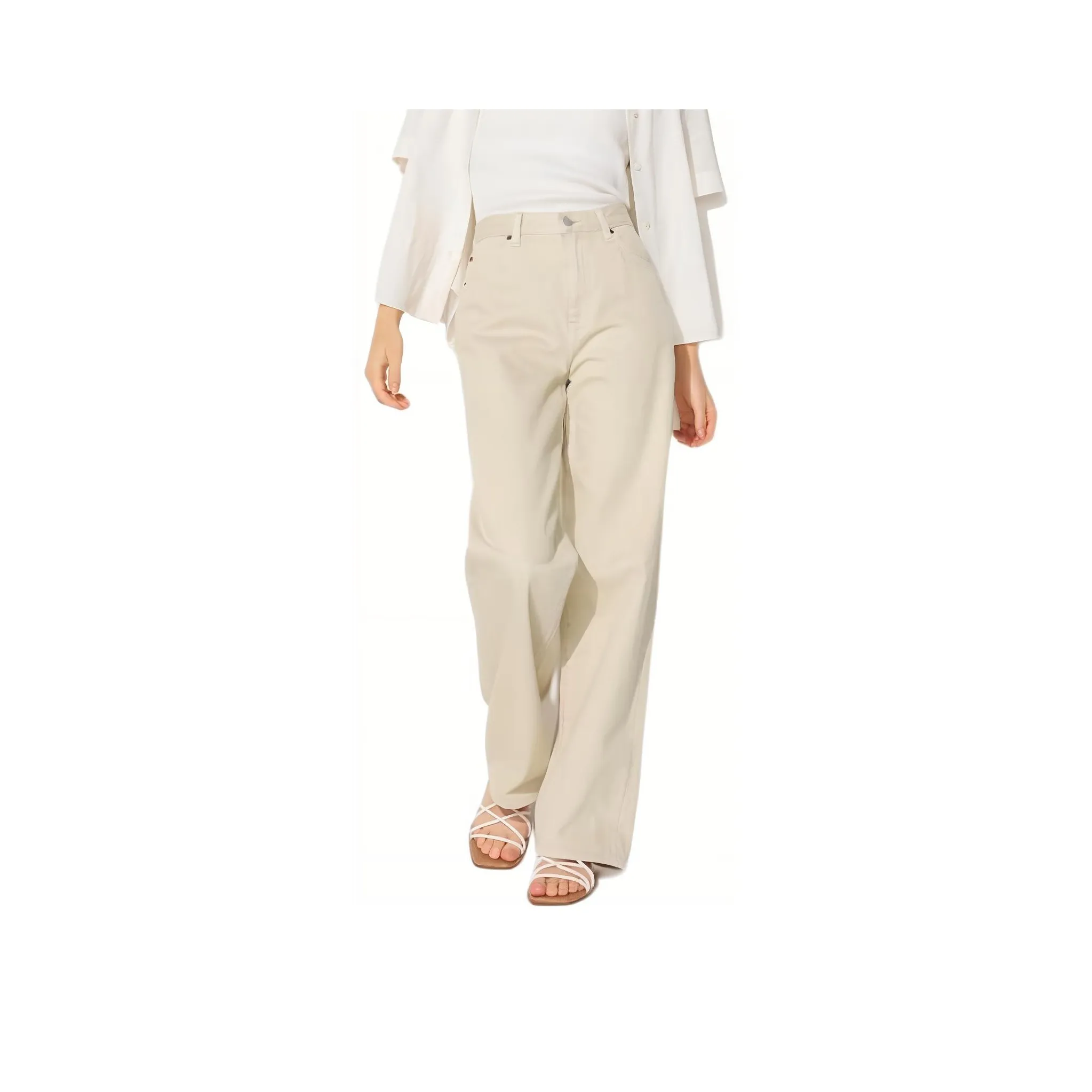 UNIQLO Бежевые Женские Джинсы