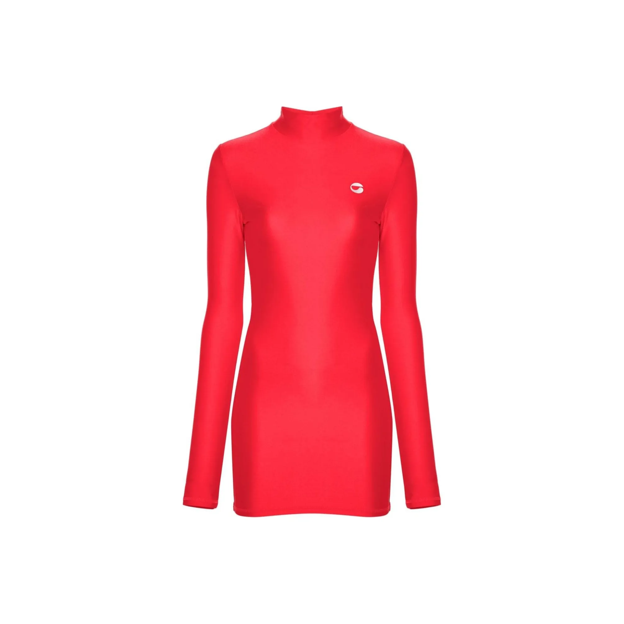COPERNI High Neck Fitted Mini Dress 'Red'