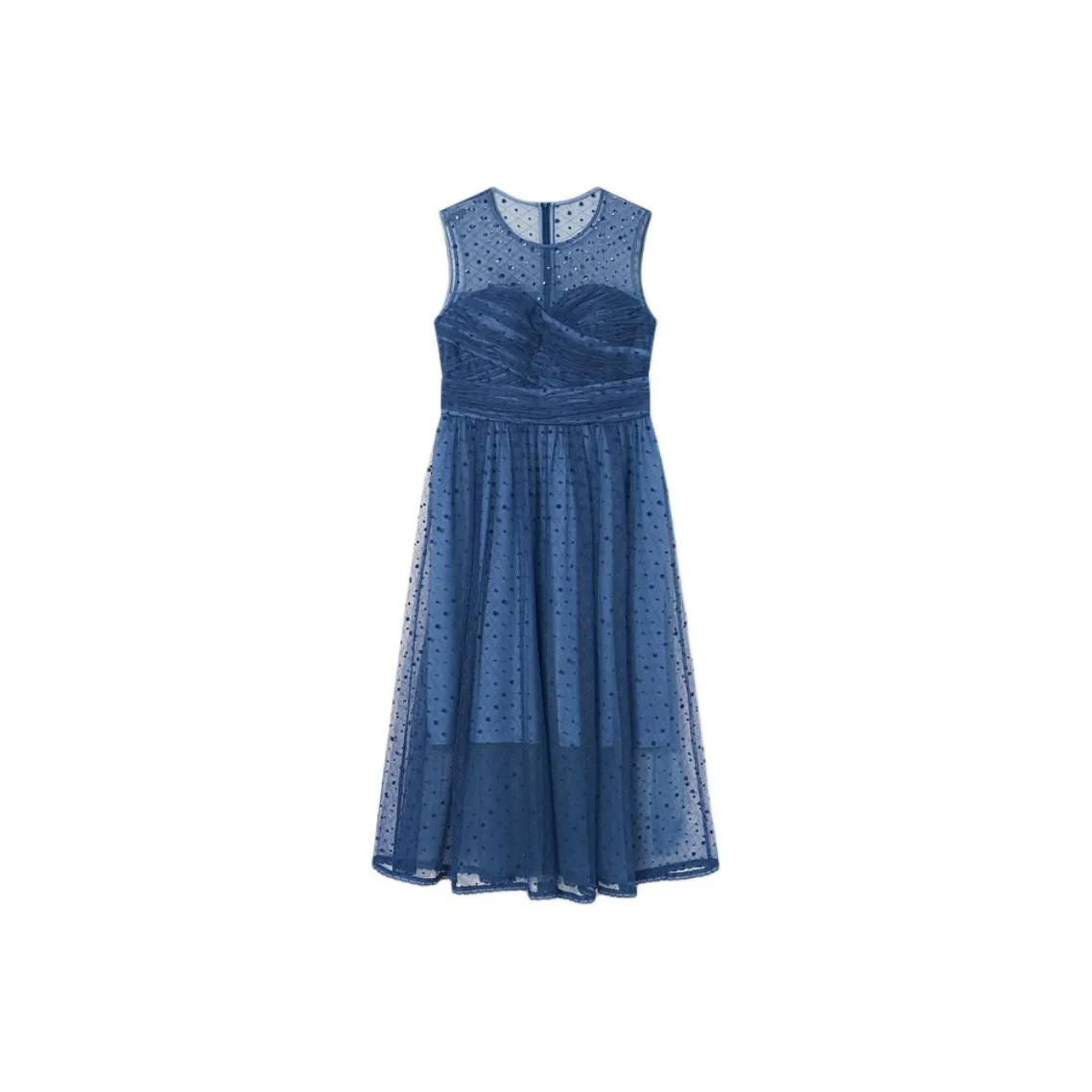 Goodland SS24 Sleeveless Dress Женское Платье Bell-Sleeve Blue