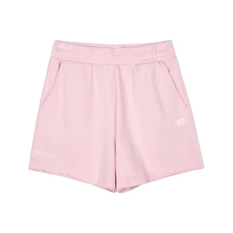 Skechers Comfortable Life Series Casual Shorts Women's Gray Pink 01NX