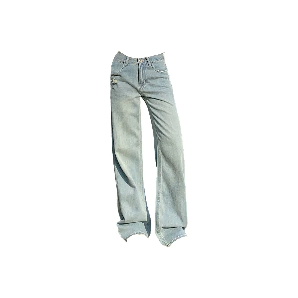 ZNZX Universal For All Seasons Jeans Loose Fit Women's Glacier Blue