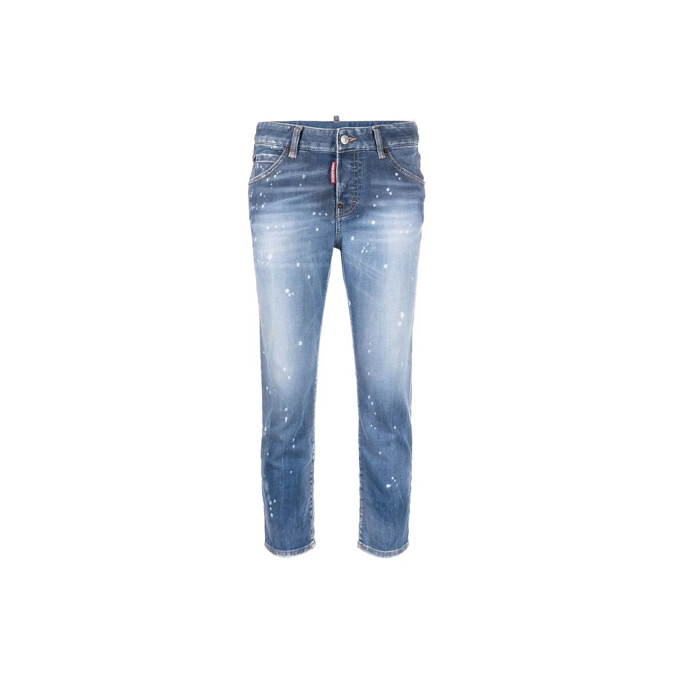 DSQUARED 2 High Waist Cropped Skinny Jeans
