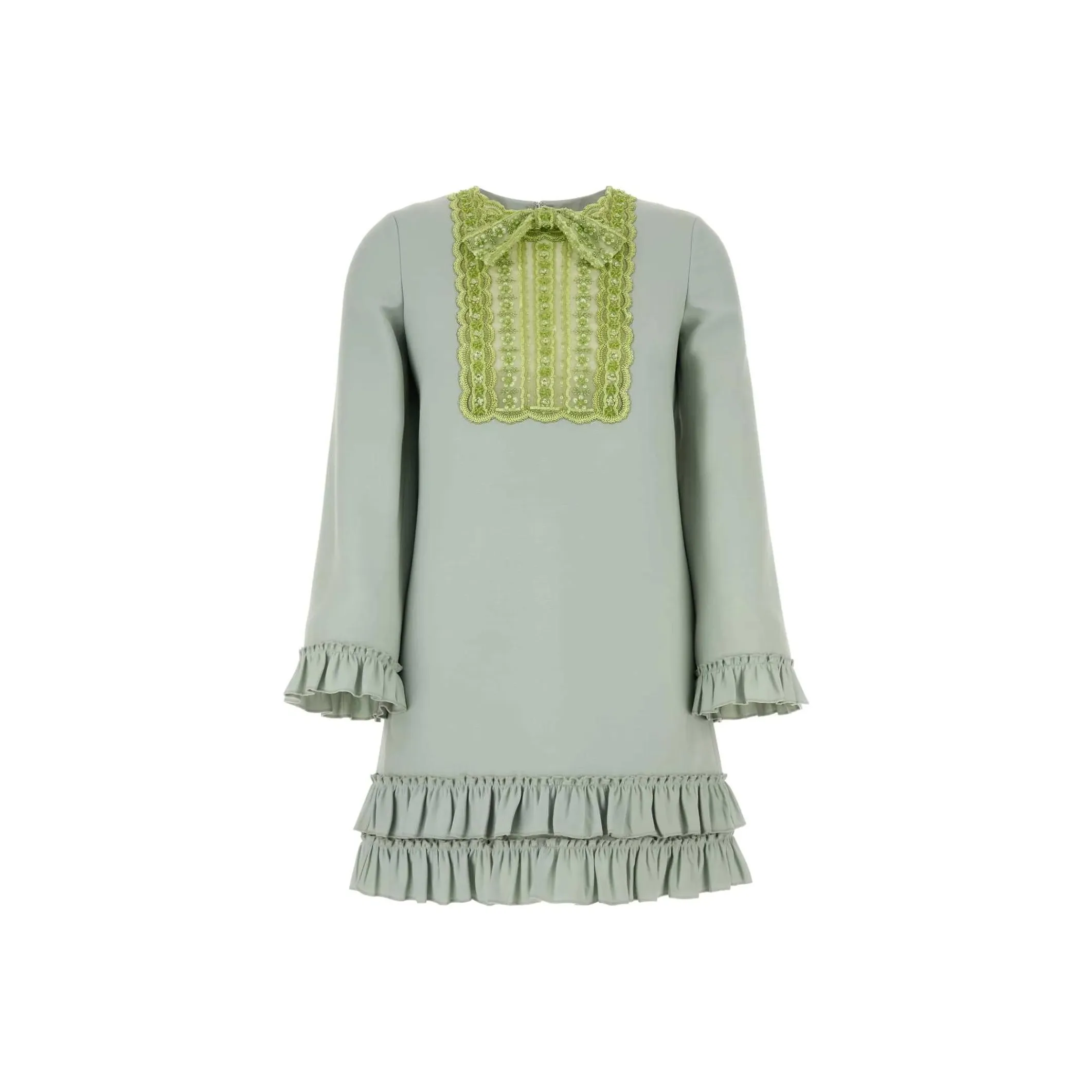 Valentino Long-Sleeved Dresses Women's Mint Green