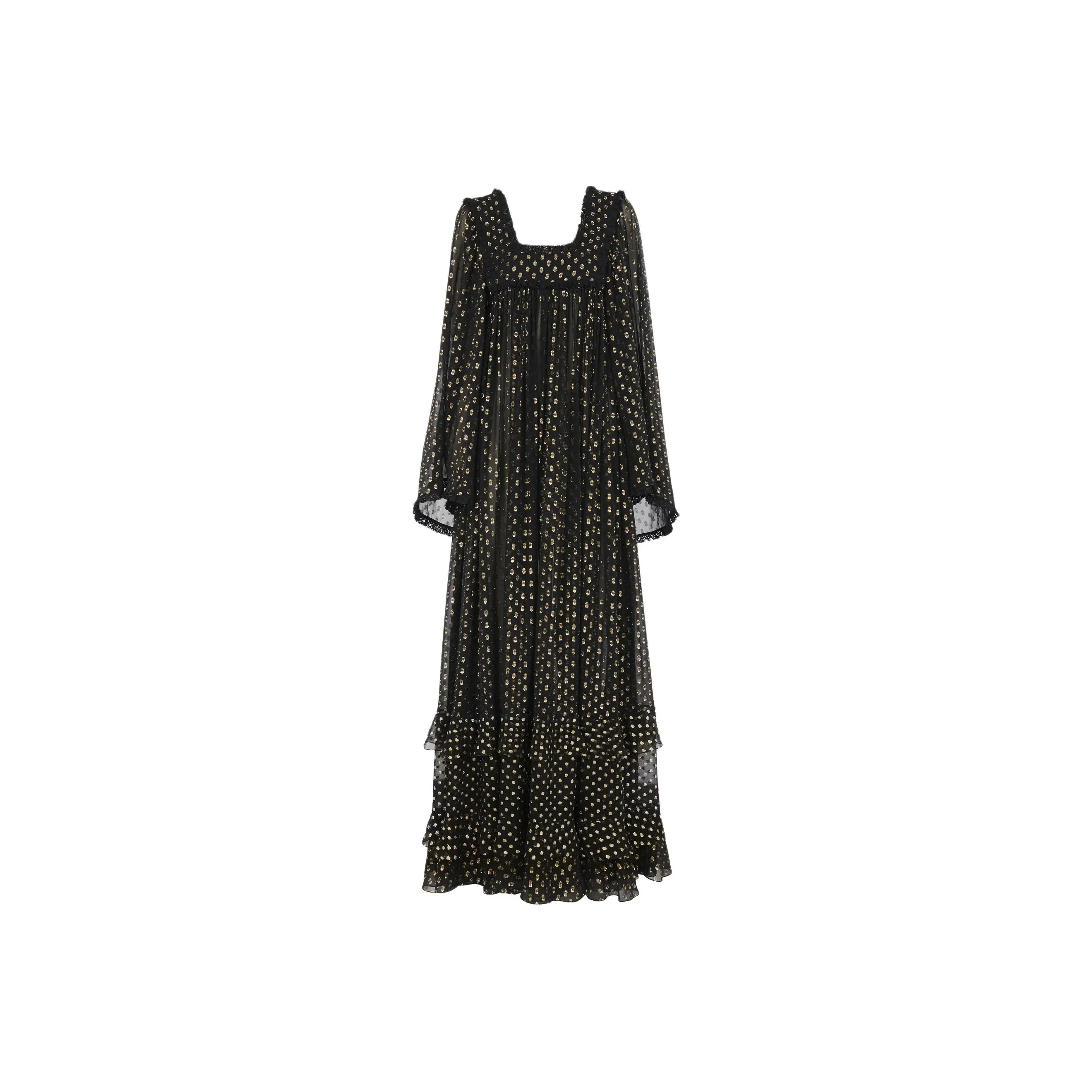 Chloé Polka dot Ruffled Maxi Dress