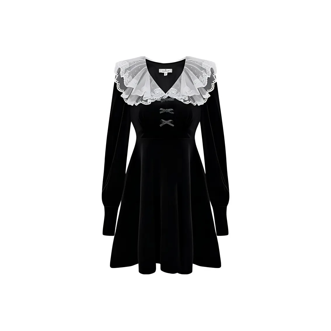 JORYAweekend Длинное платье с длинными рукавами женское черное