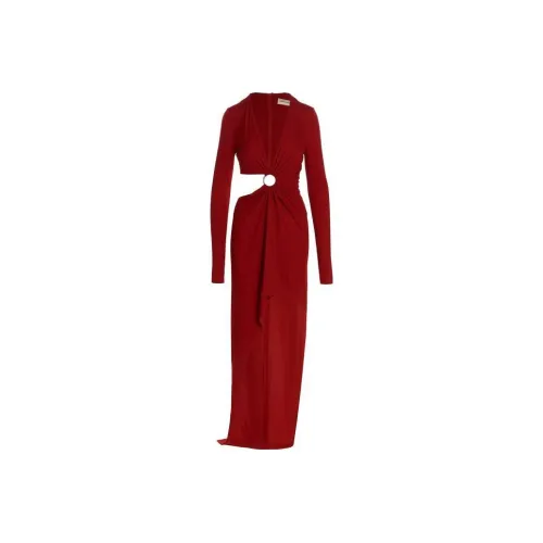Alexandre Vauthier Red Женские Длинные Рукава Платья