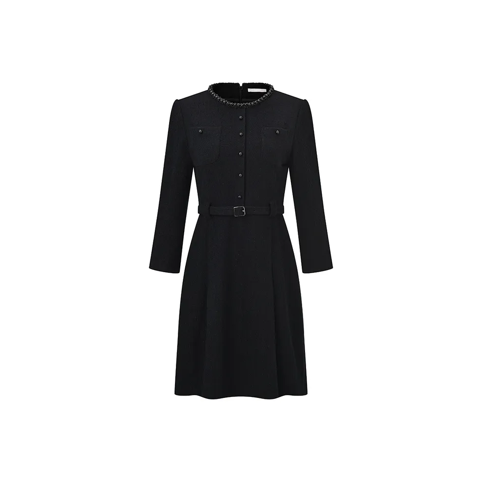 RARE Long Sleeved Dress Women's Black