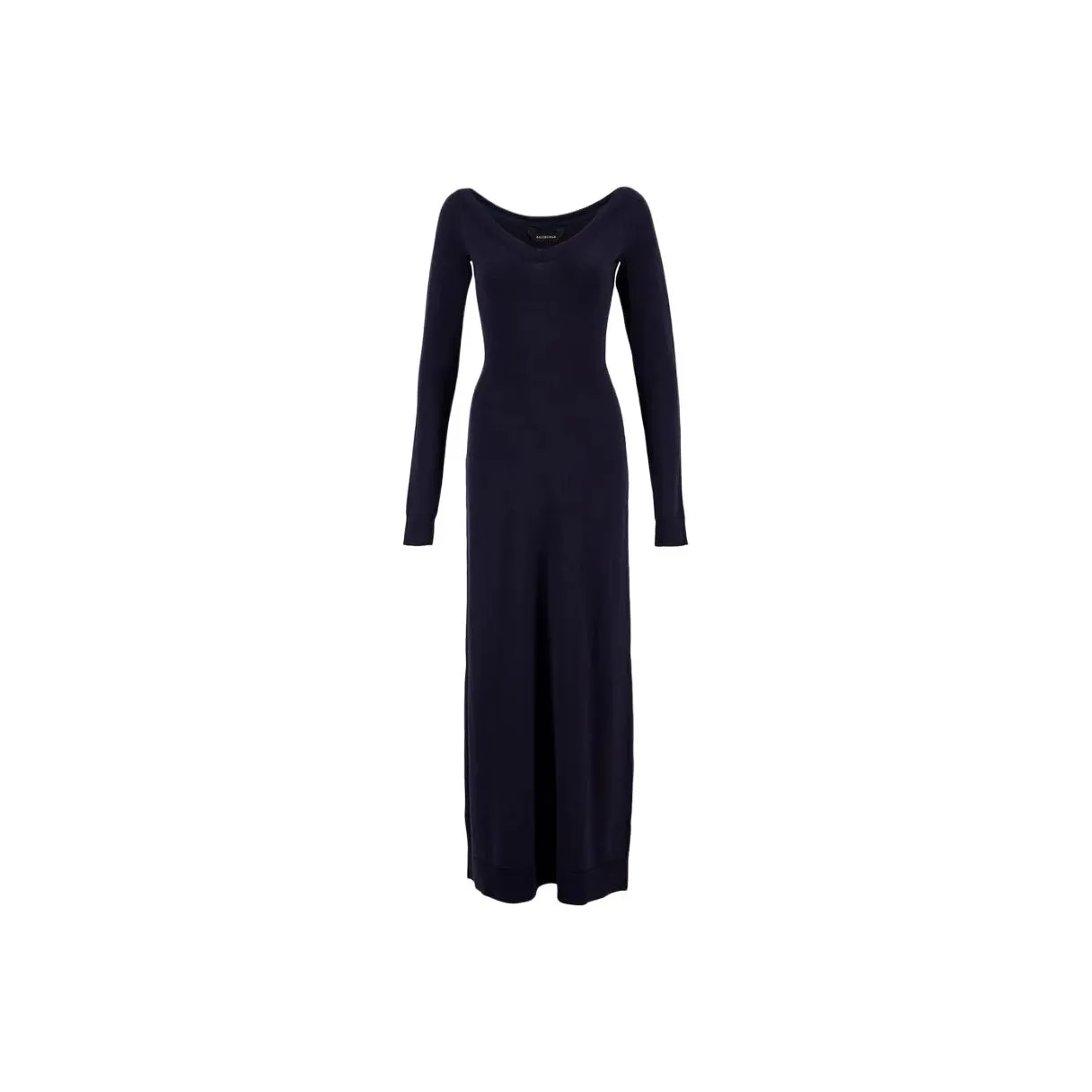 Balenciaga Off Shoulder V Neck Dress