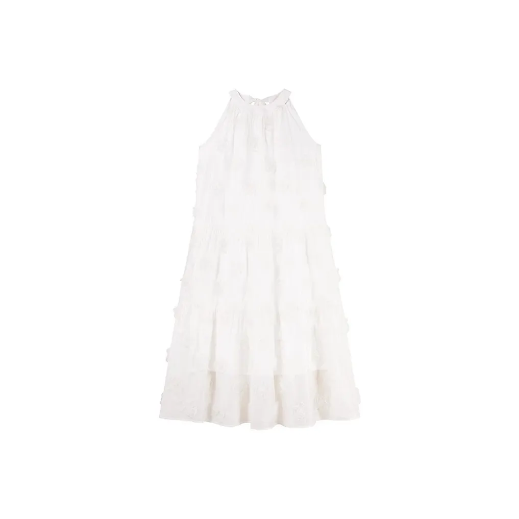HDFULERN Slip Dresses Women's Ecru