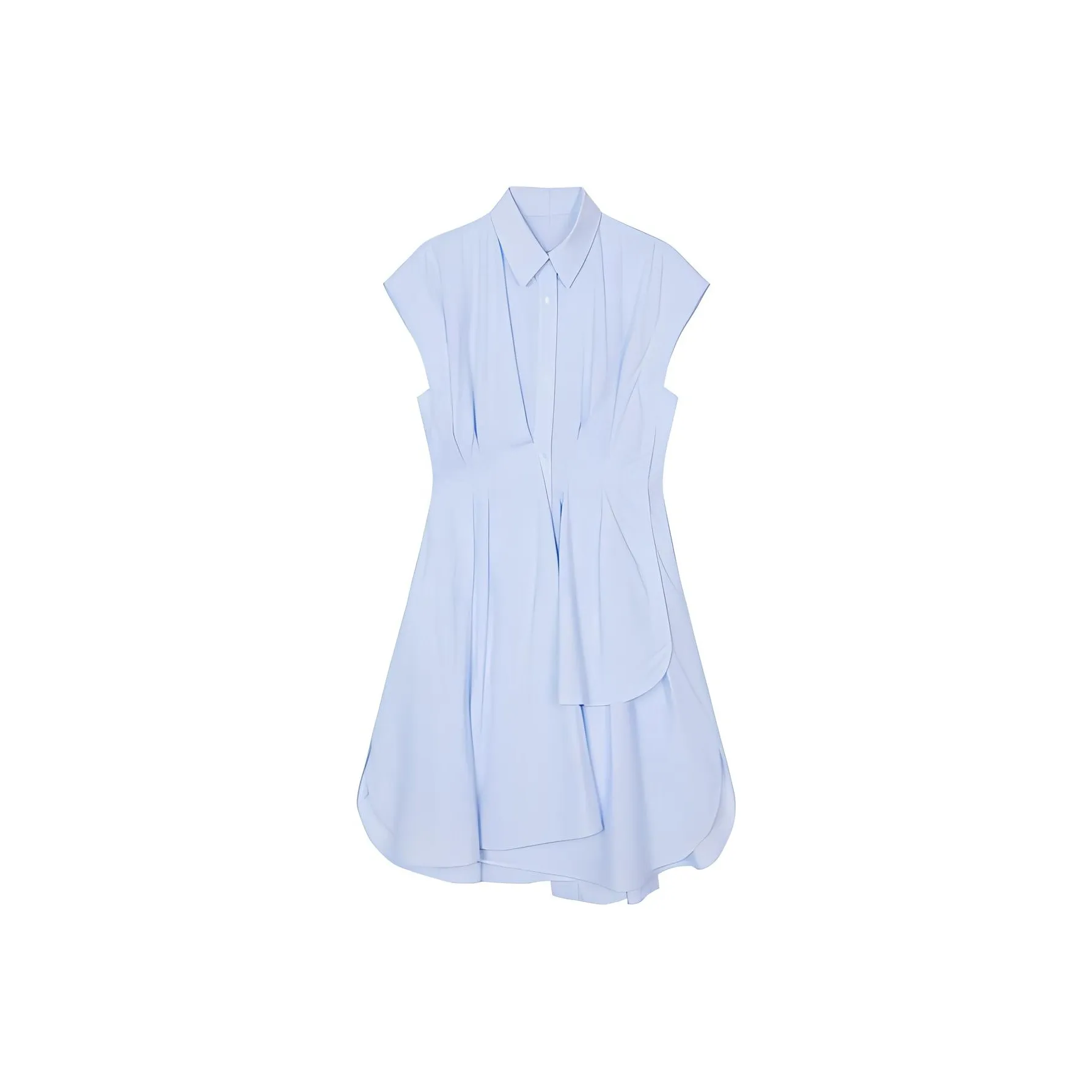 Jiangnan Commoner Sleeveless Dress Women's Medium Blue Stripes/Plaid