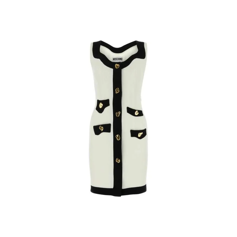 MOSCHINO Sleeveless Dresses Women's White
