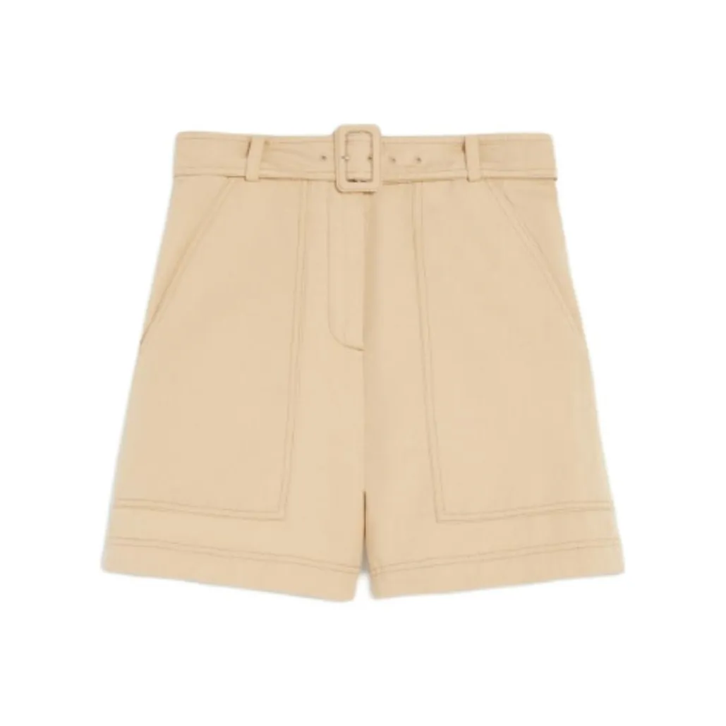 Weekend Max Mara Cirino Belted Shorts