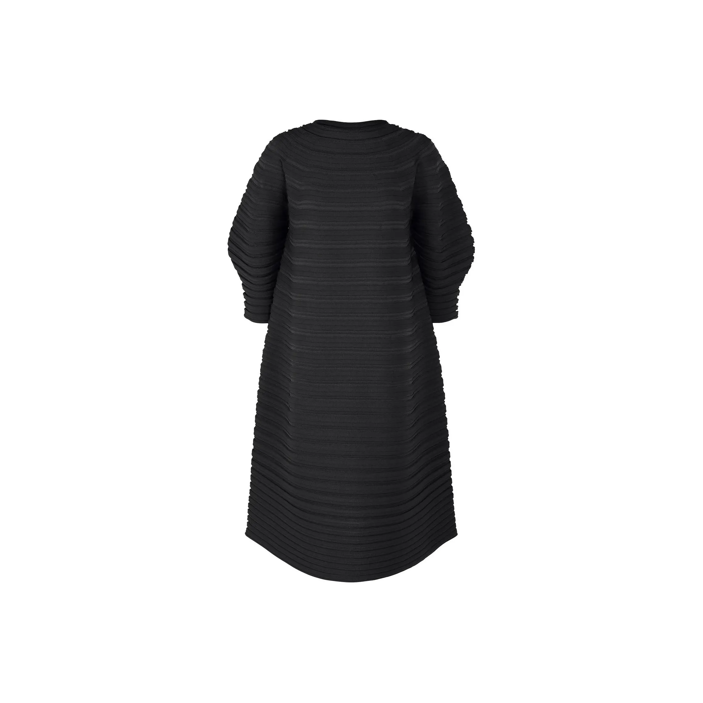 PLEATS PLEASE ISSEY MIYAKE Puff sleeve Midi Dress
