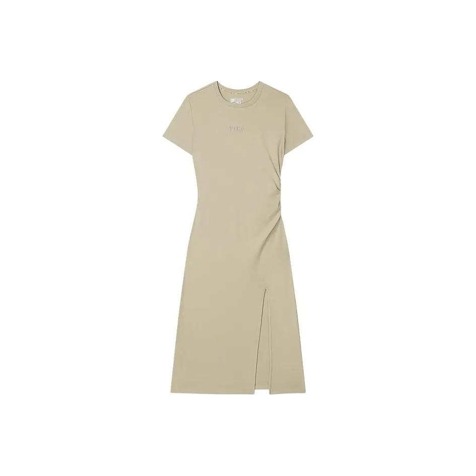FILA Short Sleeved Dress Women's Blue Khaki