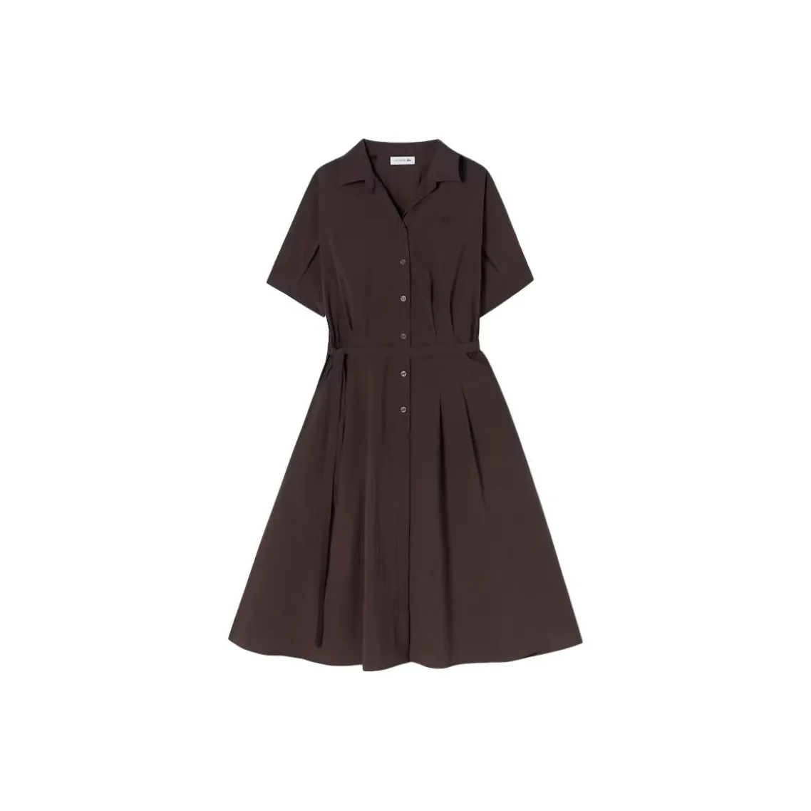 LACOSTE Short Sleeved Dresses Women's Tan