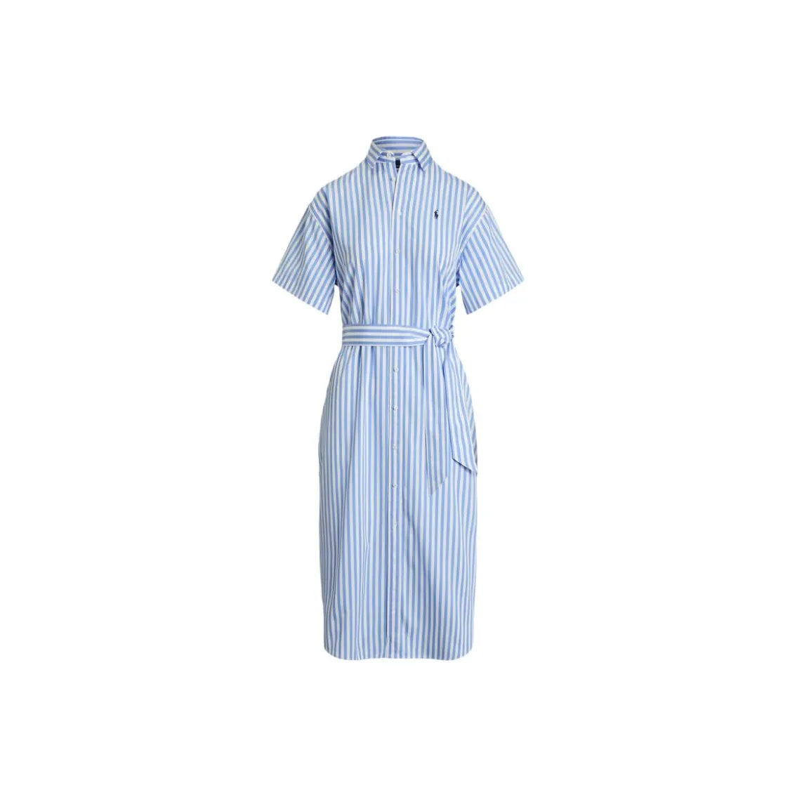 Polo Ralph Lauren Belted Striped Shirtdress