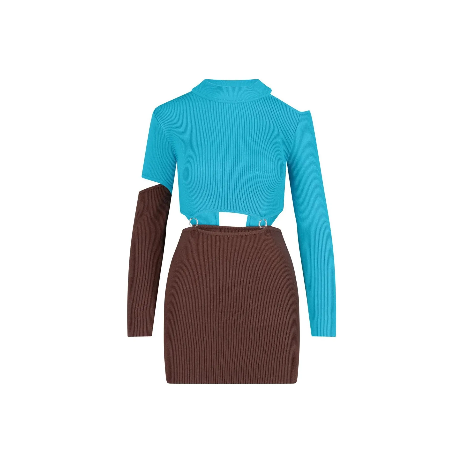 ANDERSSON BELL Cutout Belted Dress