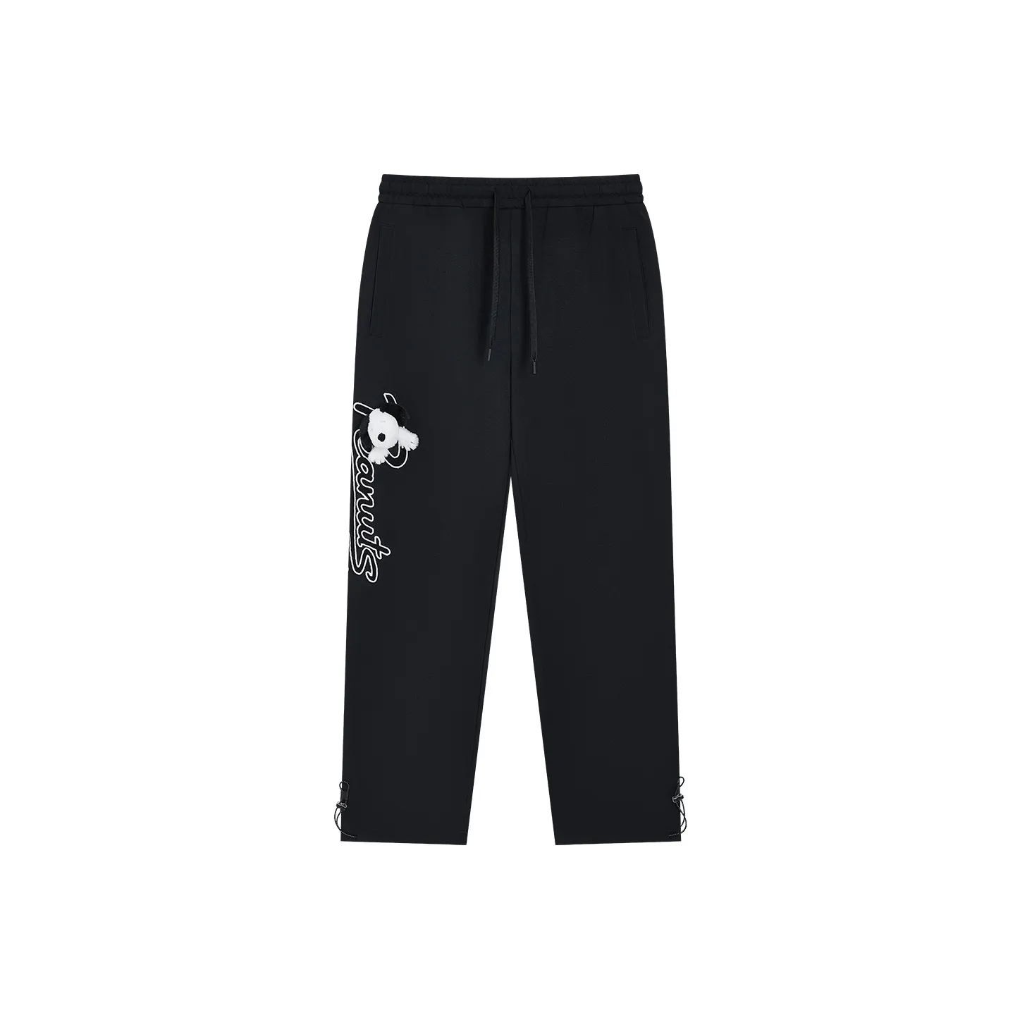 FUN X Snoopy Knitted Sports Pants Women's Black