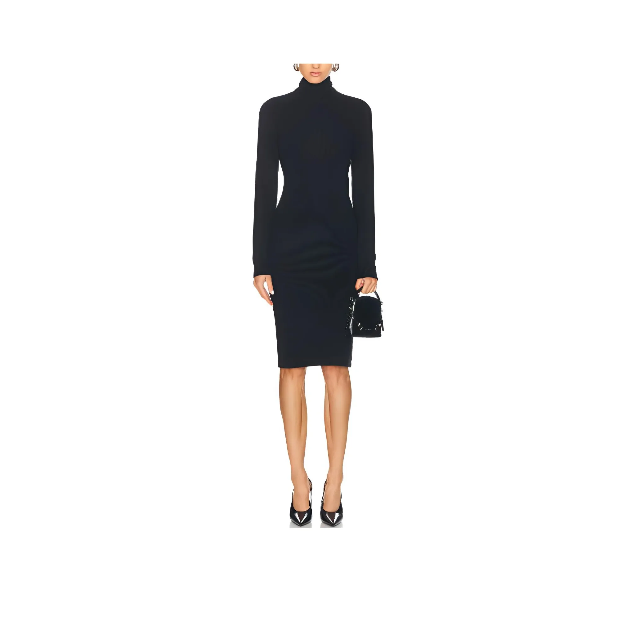 Givenchy Backless Long Sleeved Dress