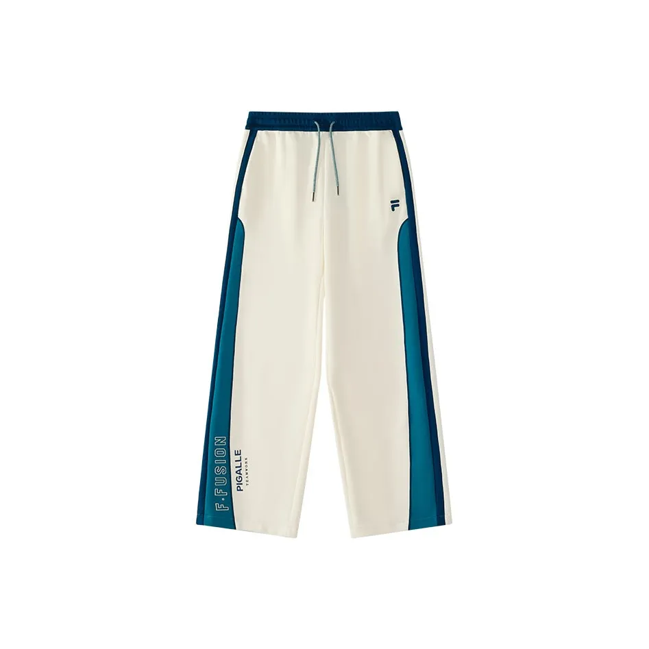 FILA FUSION X Pigalle Вязаные Спортивные Штаны Женские Ванильный Белый