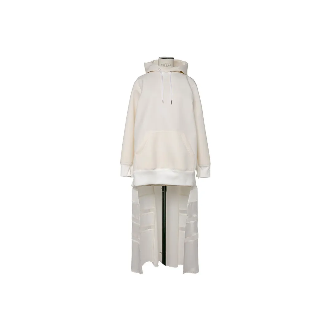Sacai Suiting Bonding Mix Hooded Dress
