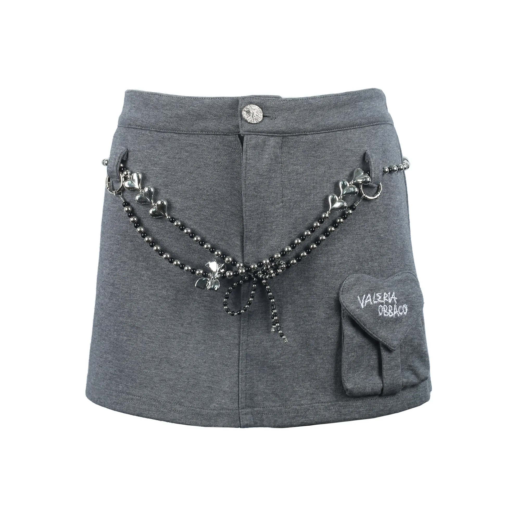 Valeria Obbaco Повседневные шорты Женские Серые