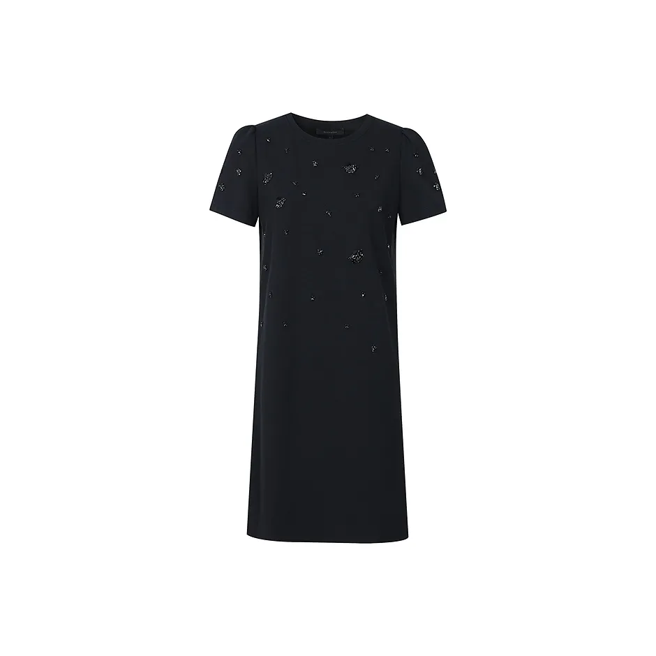 Firststation Short Sleeved Dresses Women's Black