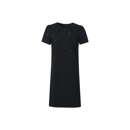 Firststation Black Женские Короткие Платья с Рукавами