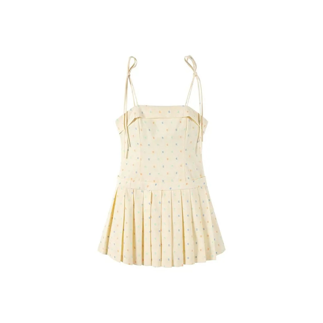 CARIEDO Платье с юбкой-карандаш Женское Кремово-желтое