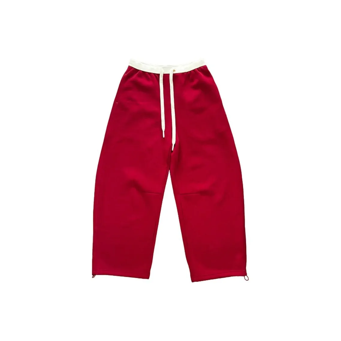 NANING9 Вязаные тренировочные брюки женские красный