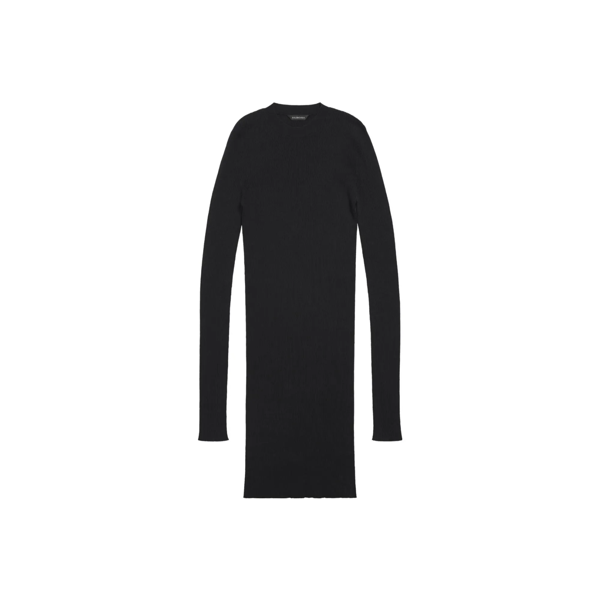 Balenciaga Crewneck Knitted Mini Dress