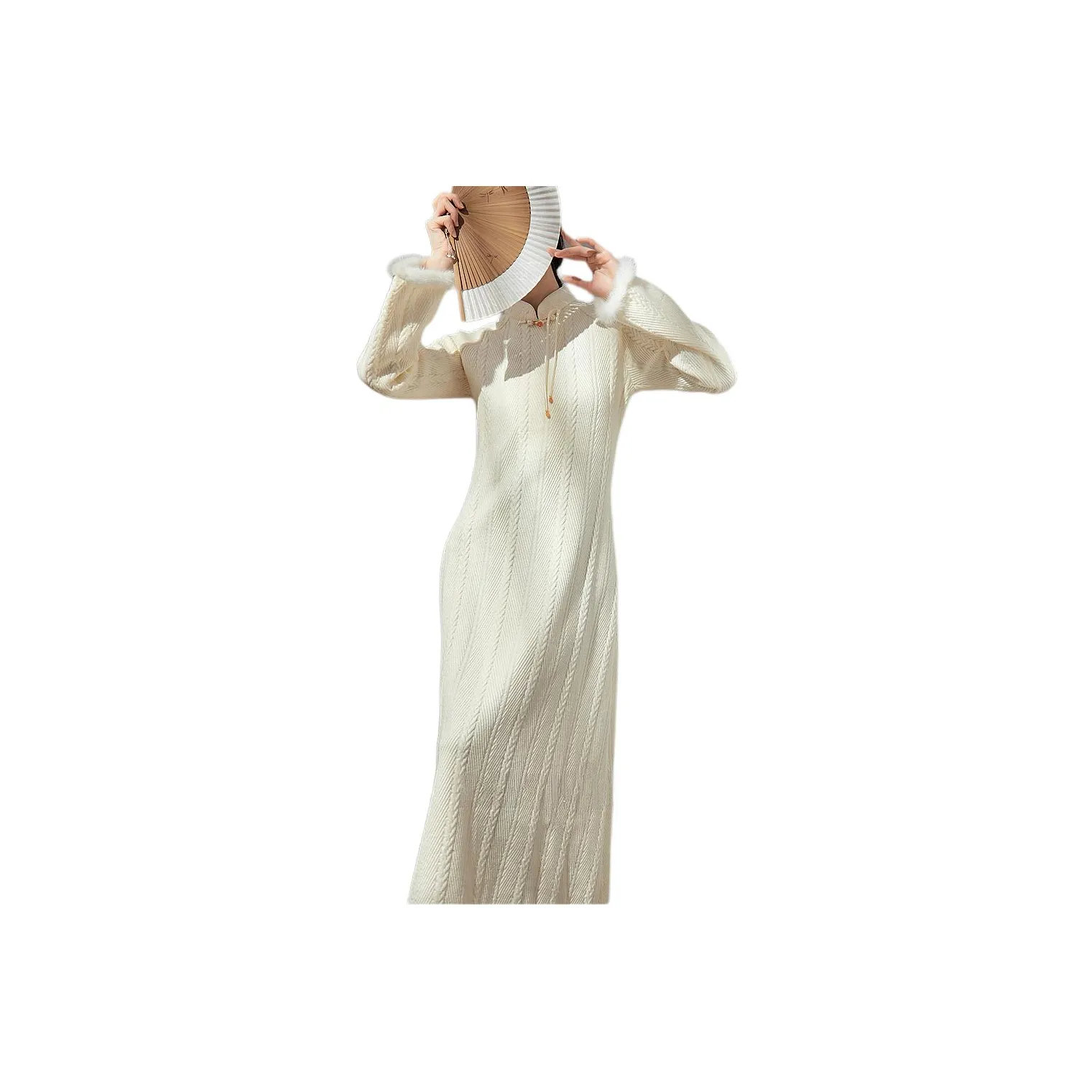 DESIGNER UNCLE Long-Sleeved Dresses Women's Ecru