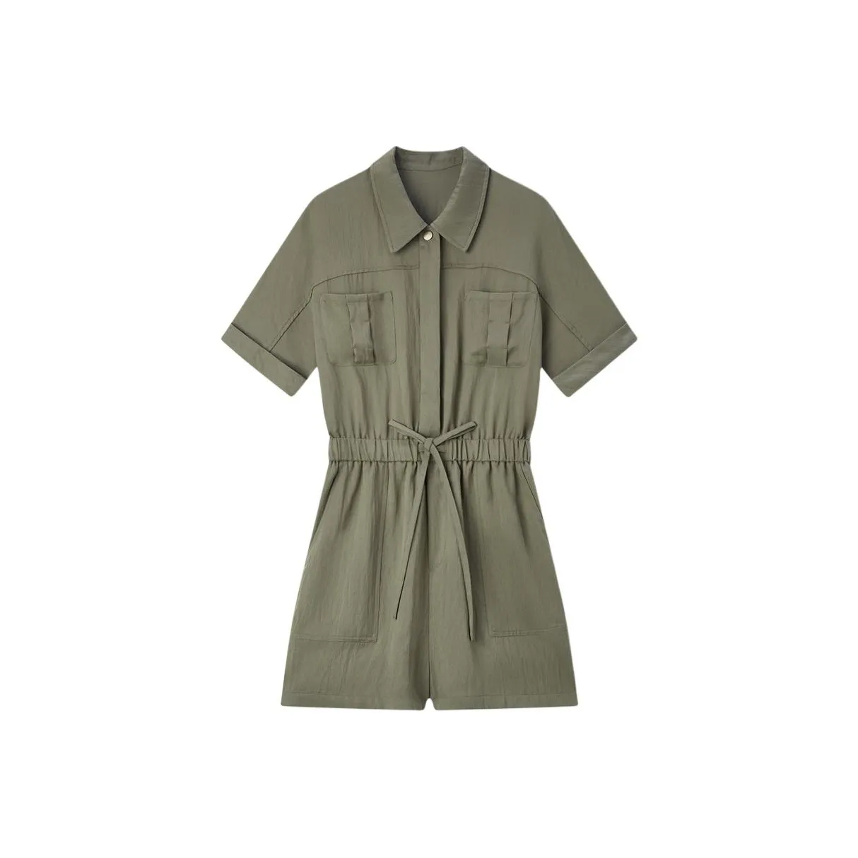 EICHITOO SS24 Jumpsuit Women's Dark Green