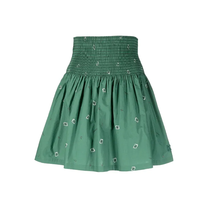 KENZO SS22 Повседневные короткие юбки Женские Зеленый