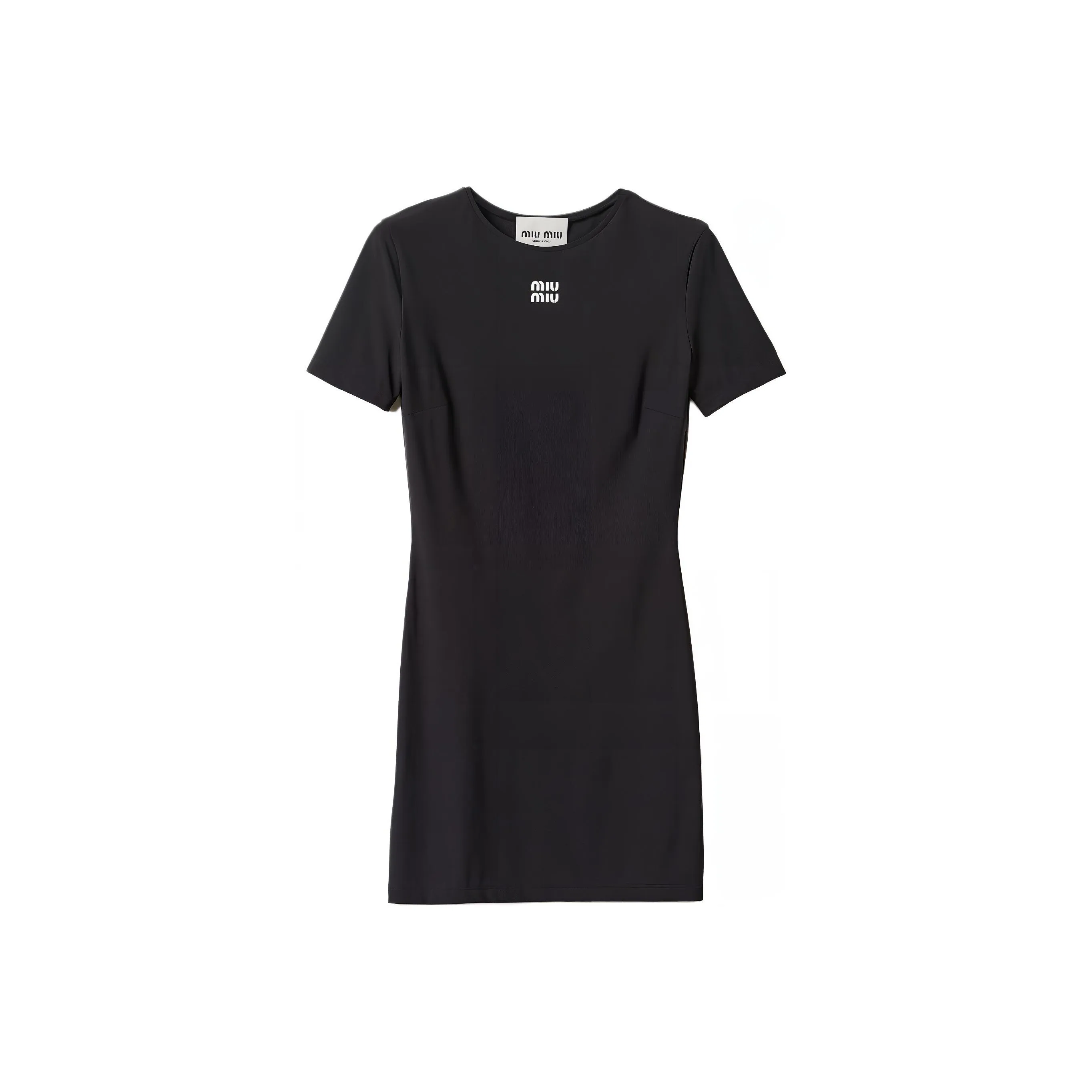 MIU MIU Short-Sleeved Dresses Women's Black