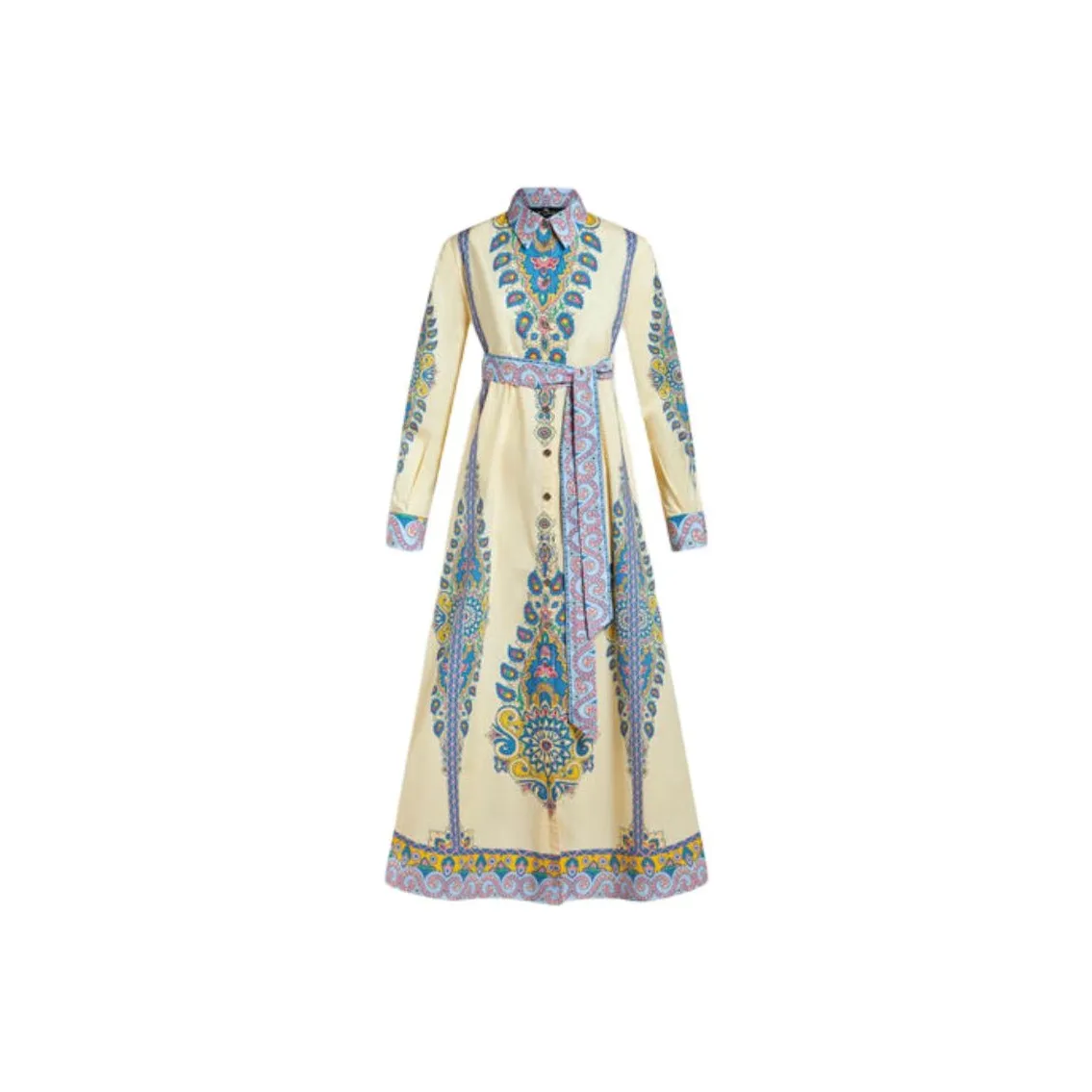 ETRO Paisley Printed A Line Midi Shirt Dress