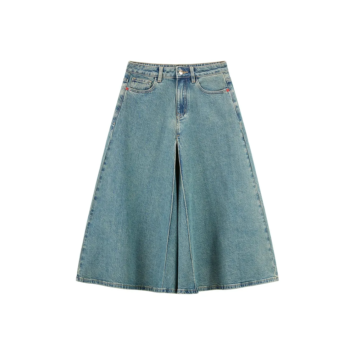 PEACEBIRD Деним Длинный Юбка Женские