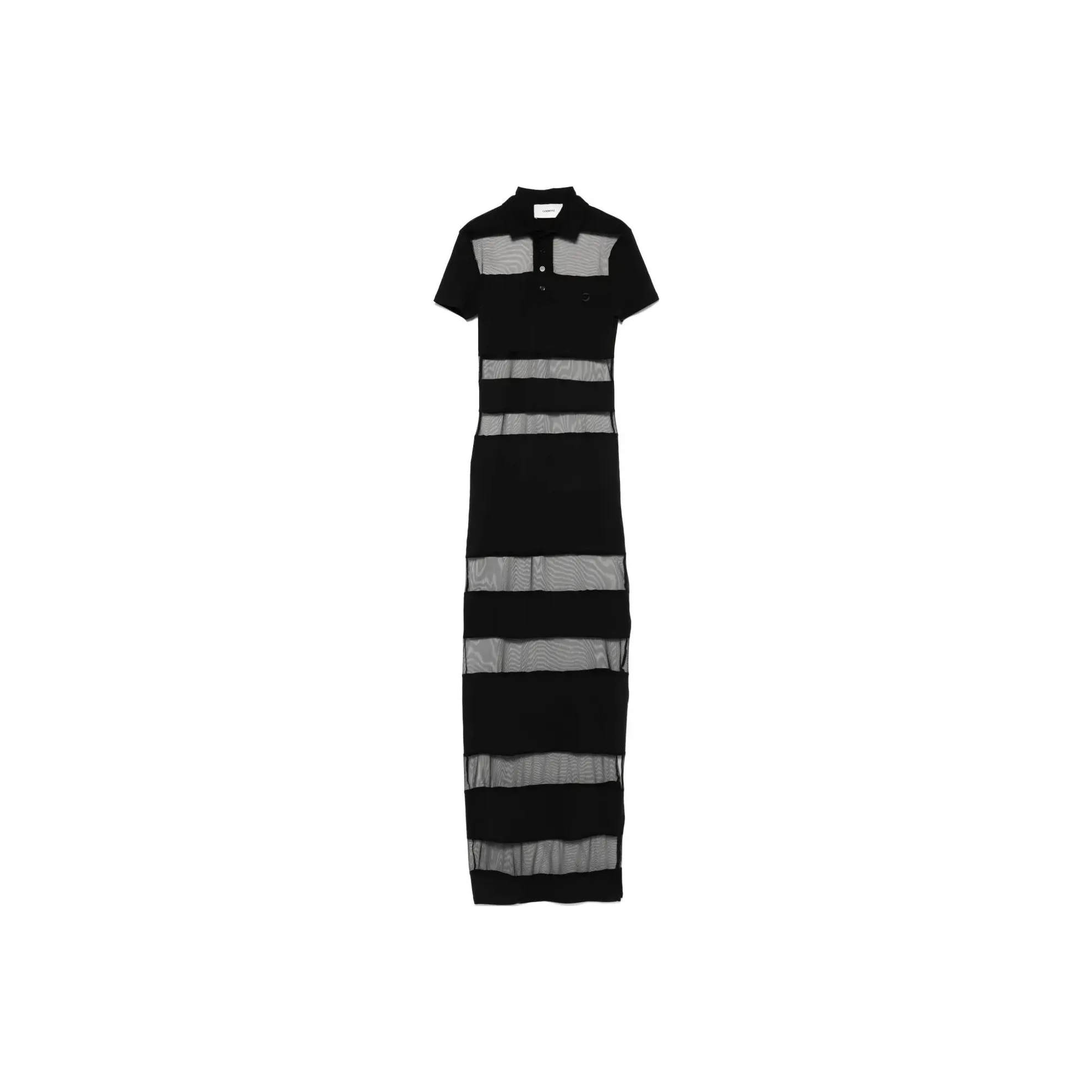 COPERNI Striped Sheer Polo Dress