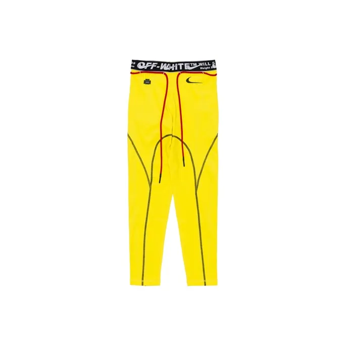 Nike Women's X Off White Pro Tights 'Opti Yellow'