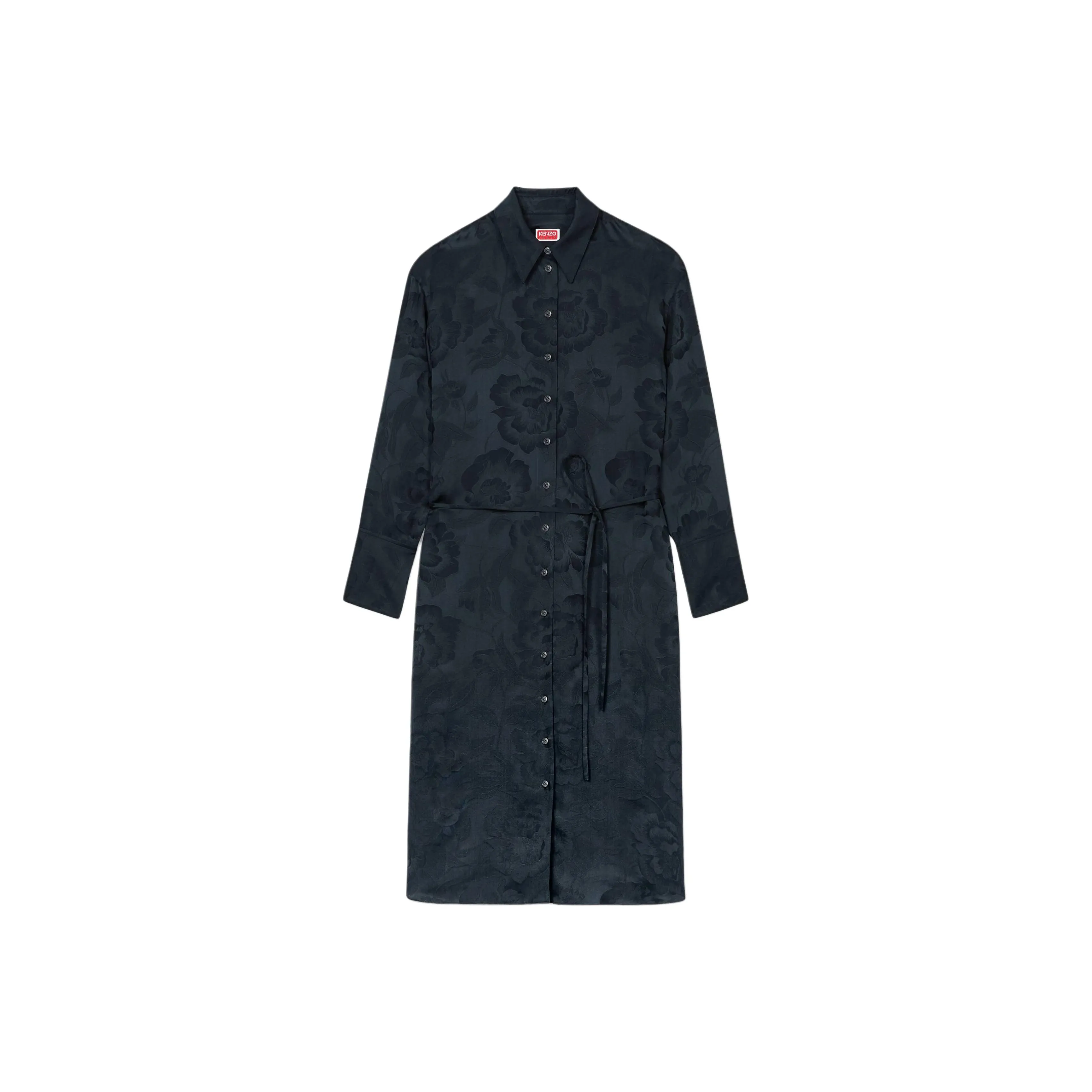 KENZO Peonies Midi Shirt Dress