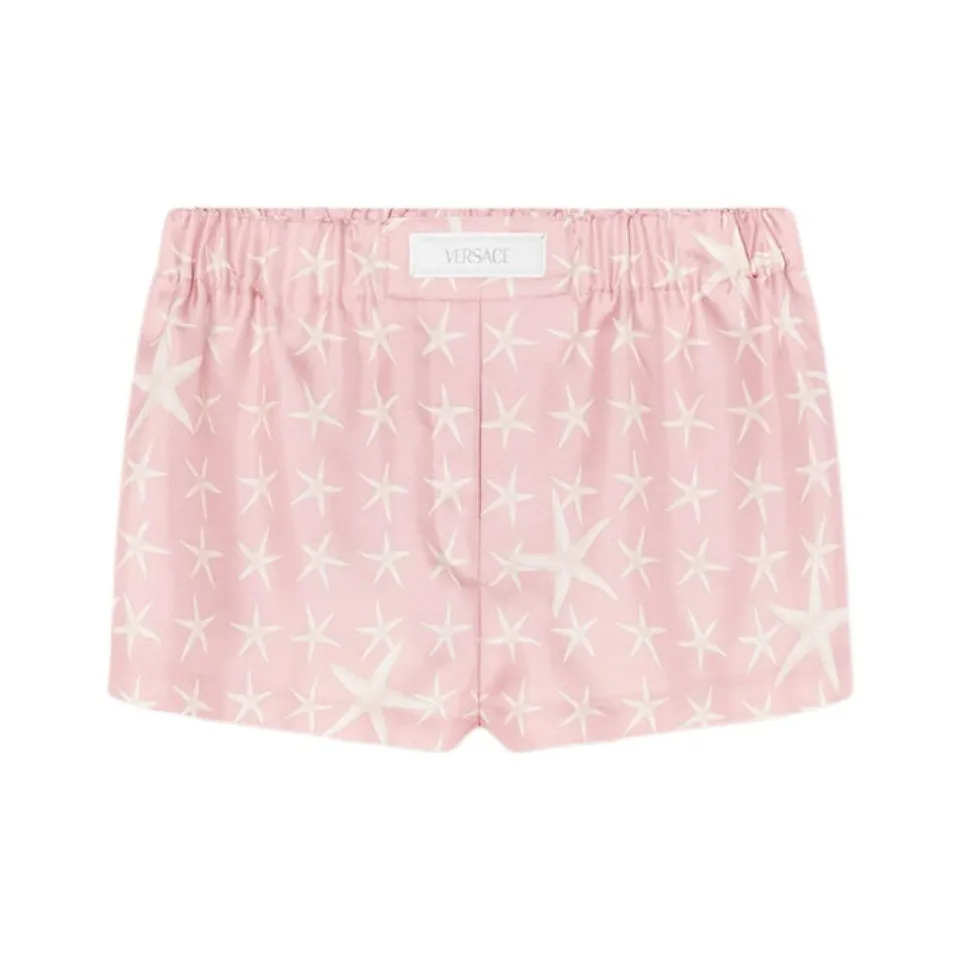 VERSACE LA Vacanza Праздника Коллекция SS24 Повседневные шорты Женские Белые