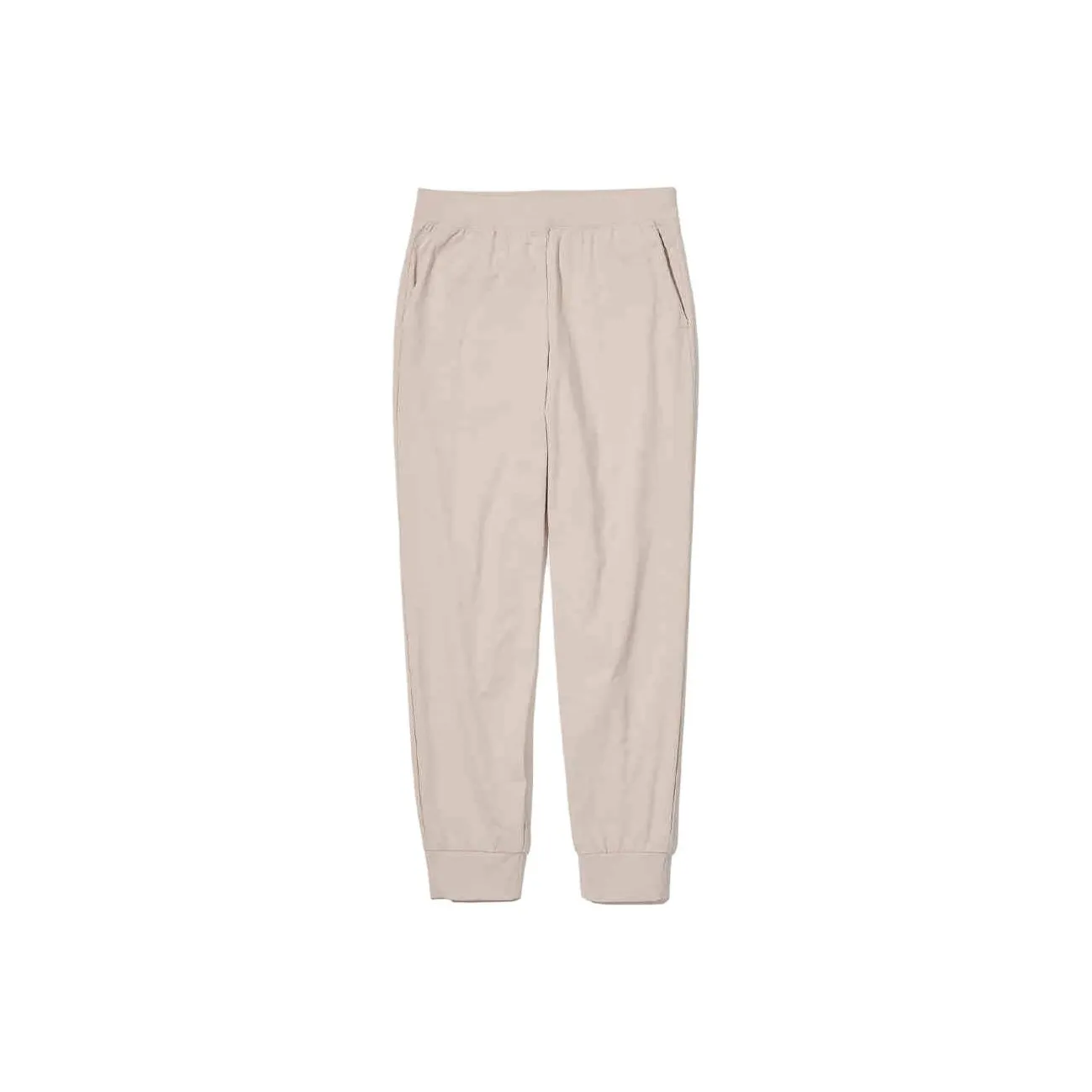 UNIQLO Вязаные спортивные брюки женские цвет овсяный бежевый