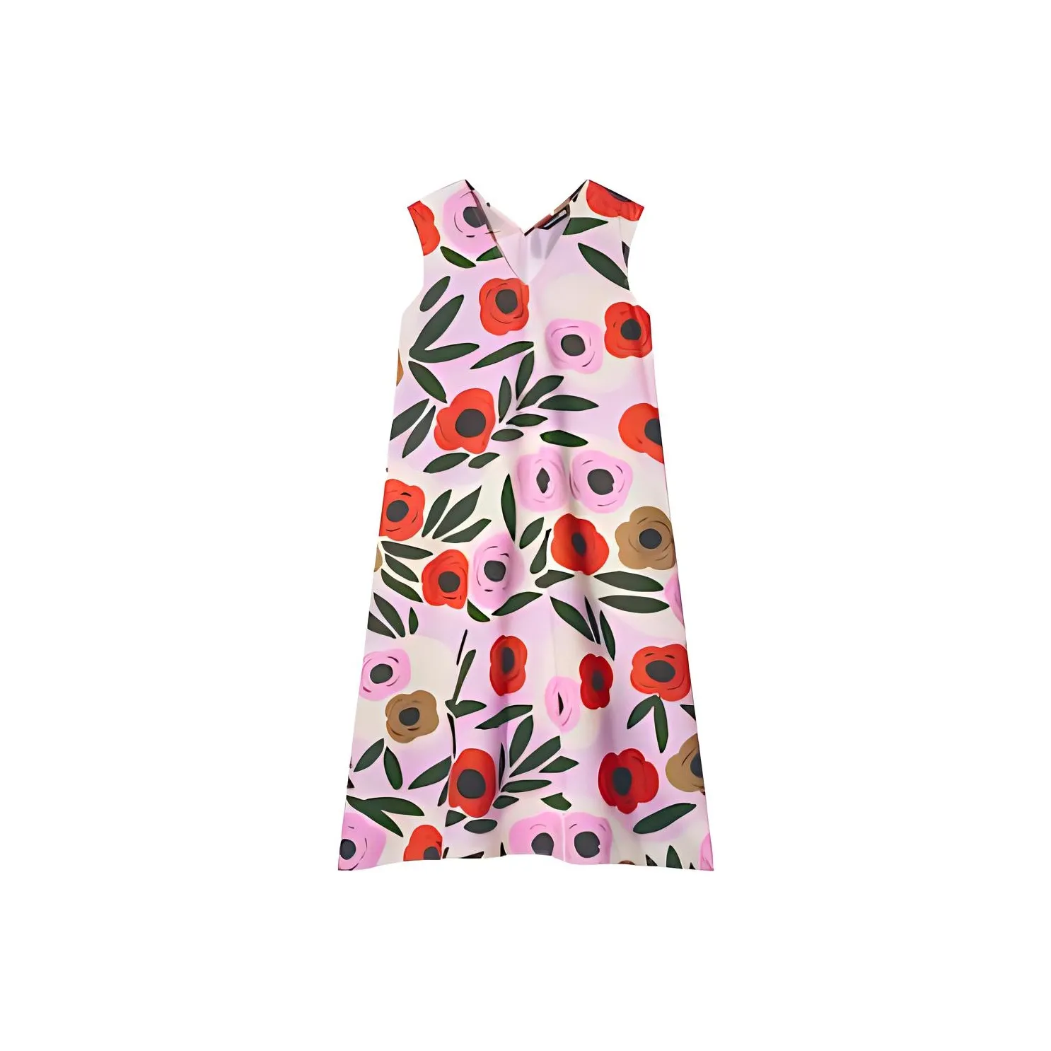 UNIQLO MARIMEKKO Co Бренд Розовые Женские Платья без рукавов