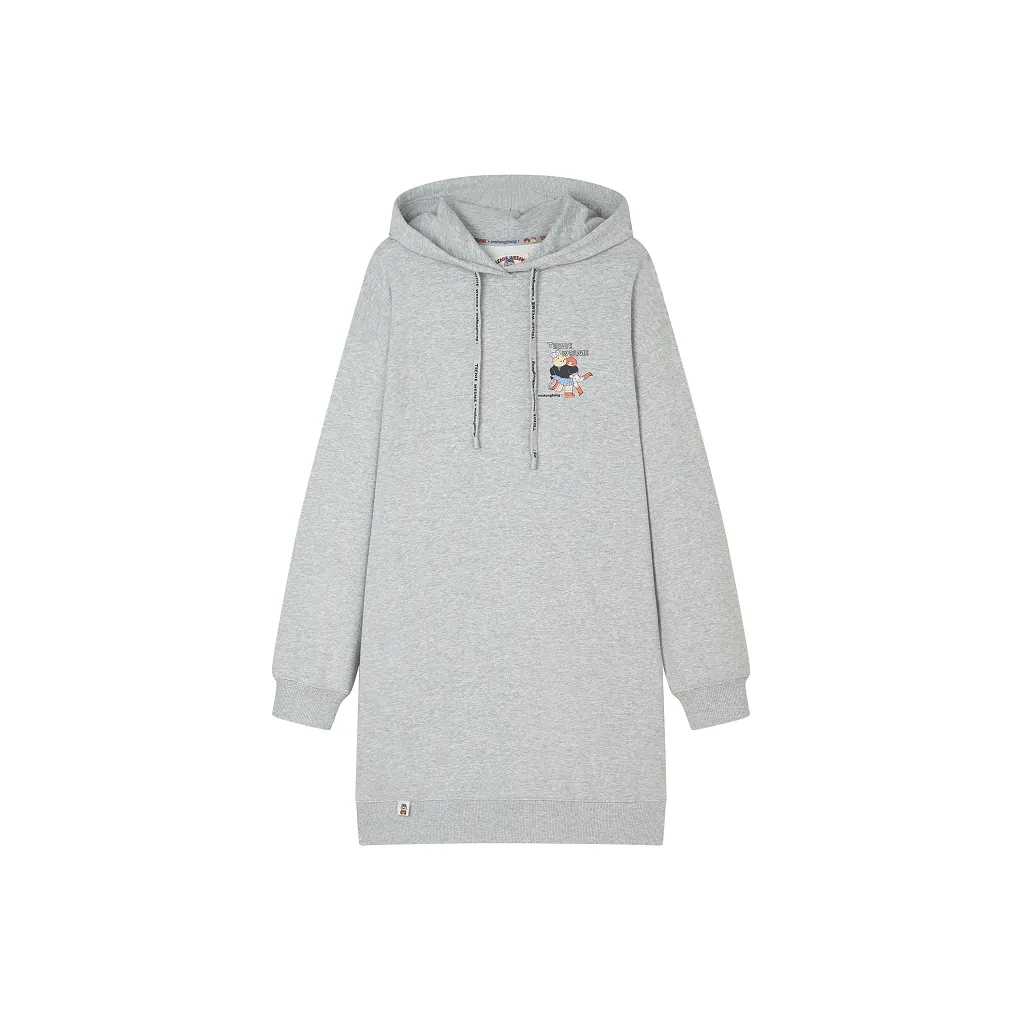 Teenie Weenie Long-Sleeved Dresses Women's Medium Gray