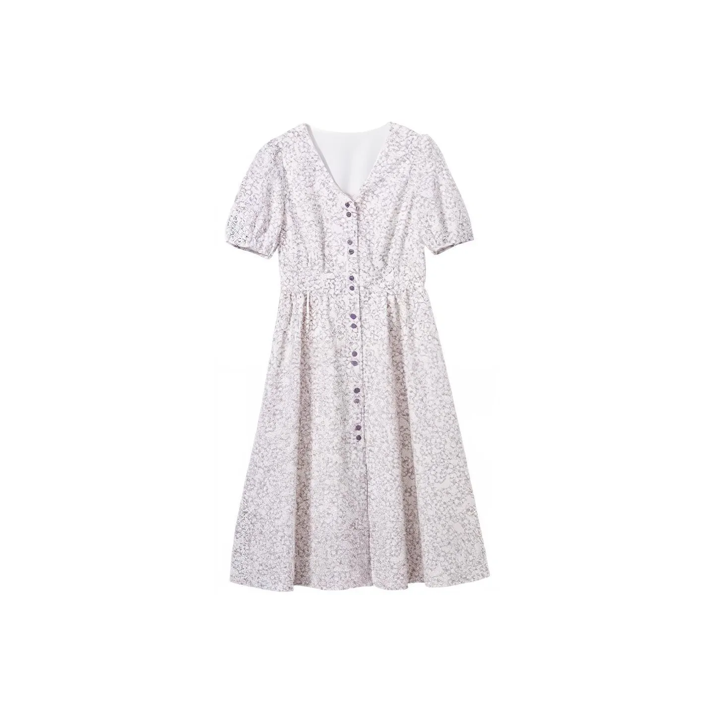 XIANGYING Short Sleeved Dresses Women's Purple