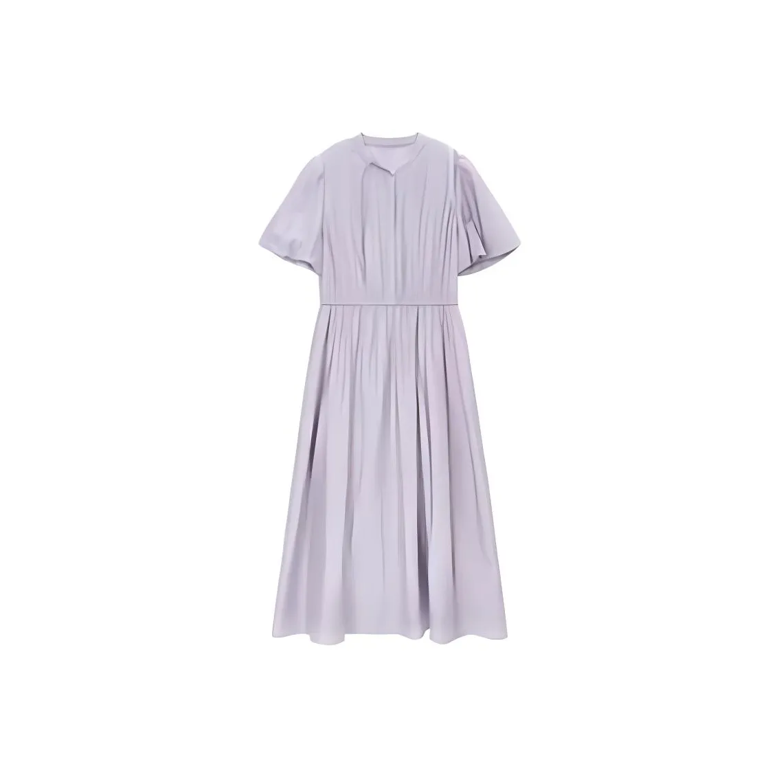 Fragment Short Sleeved Dress Women's Light Purple Фрагмент Короткий Рукав Платье Женское Светлый Фиолетовый