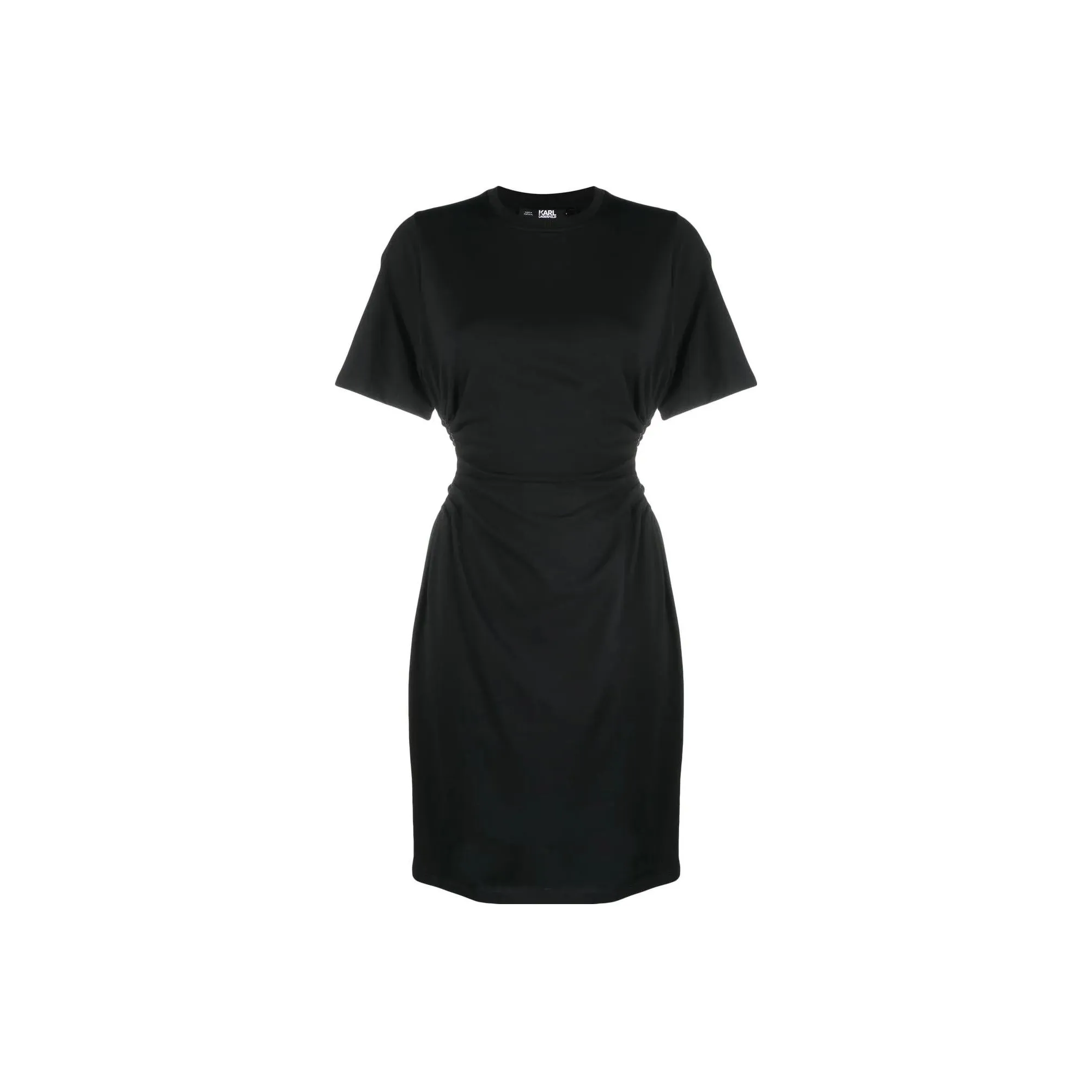 KARL LAGERFELD Короткий рукав Платье Женское Черное