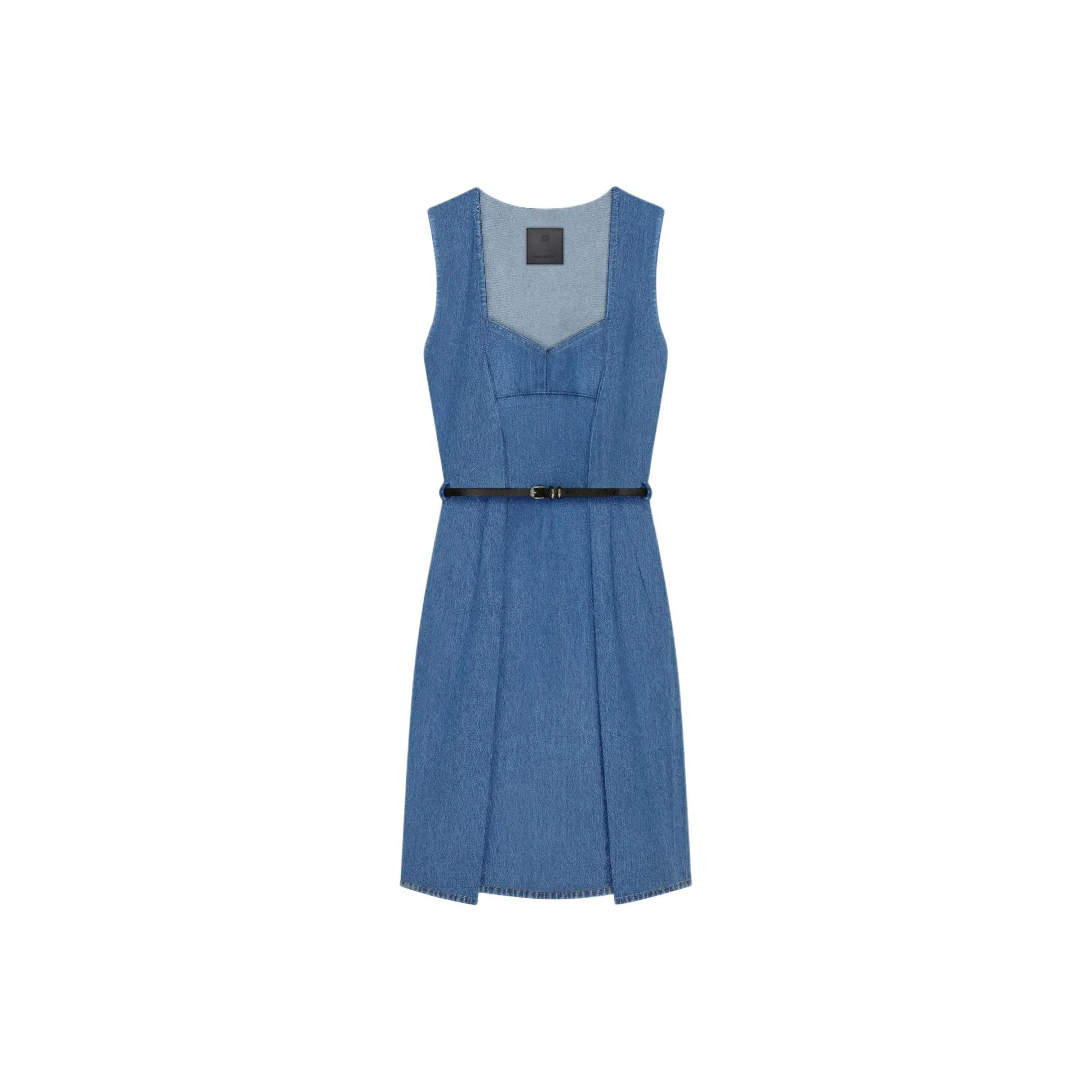 Givenchy Sleeveless Belted Denim Dress