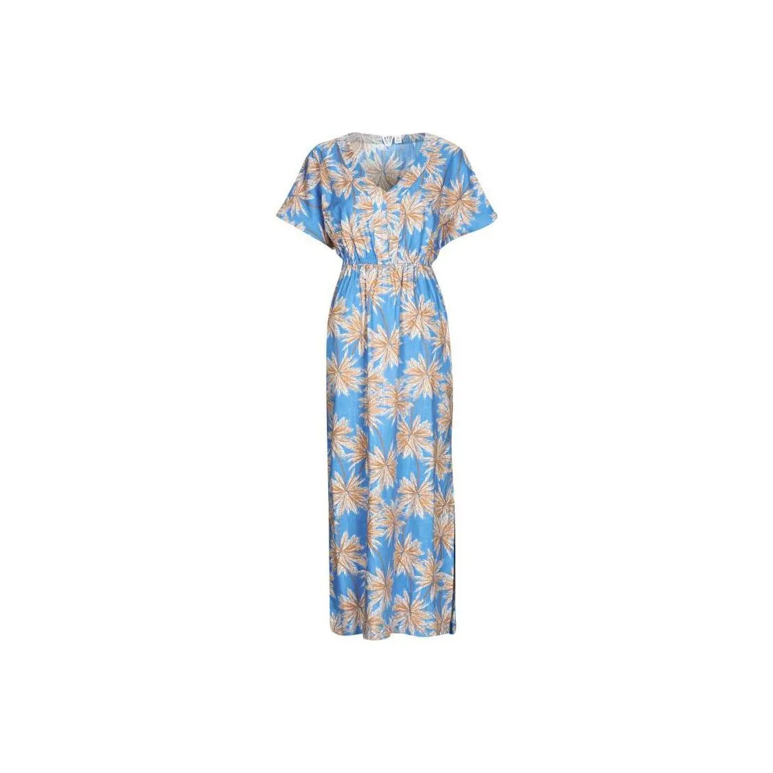 ROXY Dynamite Again Ankle Length Dress Short Sleeved Dress Women's Sky Blue